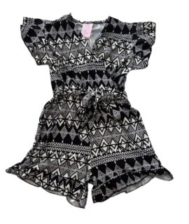 Jumpsuit zwart-wit